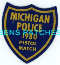 MICHIGAN,MICHIGAN POLICE PISTOL MATCH 1980 1